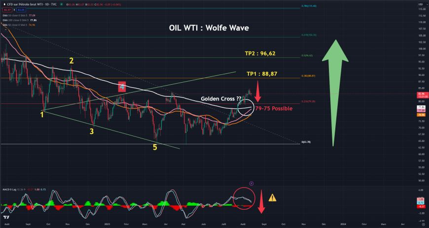 WTI Crude Oil : Is an uprise to 88.87 USD possible?